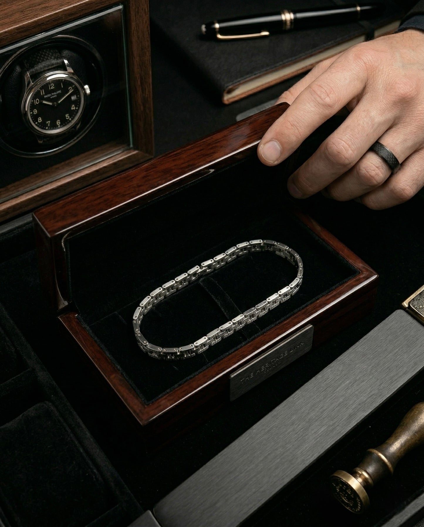 The Heritage Link Men's Bracelet – 925 Silver italian collection