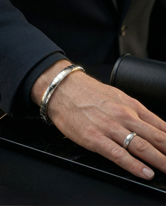 The Heritage Link Men's Bracelet – 925 Sterling Silver Finish