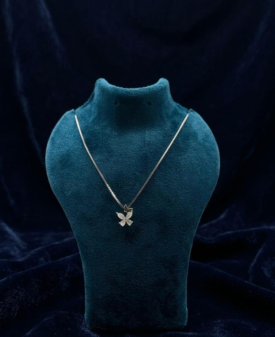 Elegant Silver butterfly Pendant Chain for Women | Premium 925 Silver Necklace