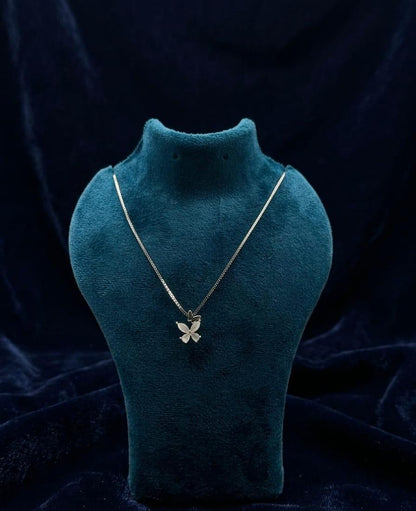 Elegant Silver butterfly Pendant Chain for Women | Premium 925 Silver Necklace