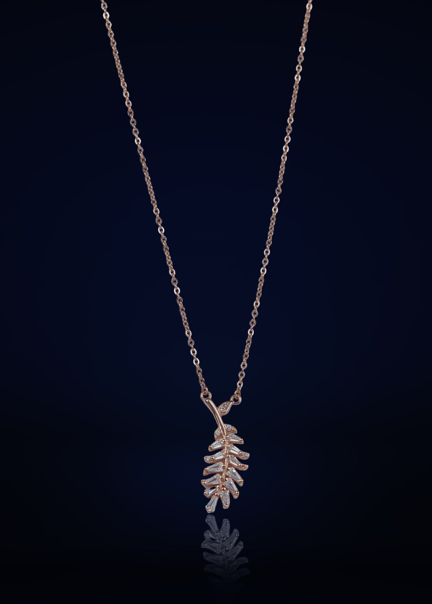 Elegant Silver leaf Pendant Chain for Women | Premium 925 Silver Necklace