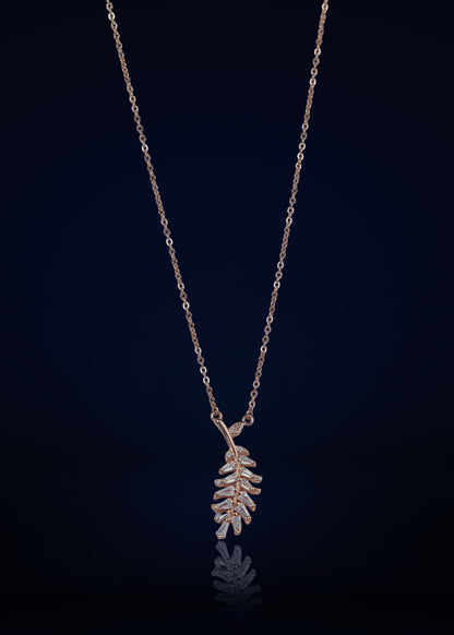Elegant Silver leaf Pendant Chain for Women | Premium 925 Silver Necklace