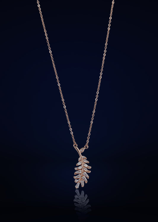 Elegant Silver leaf Pendant Chain for Women | Premium 925 Silver Necklace