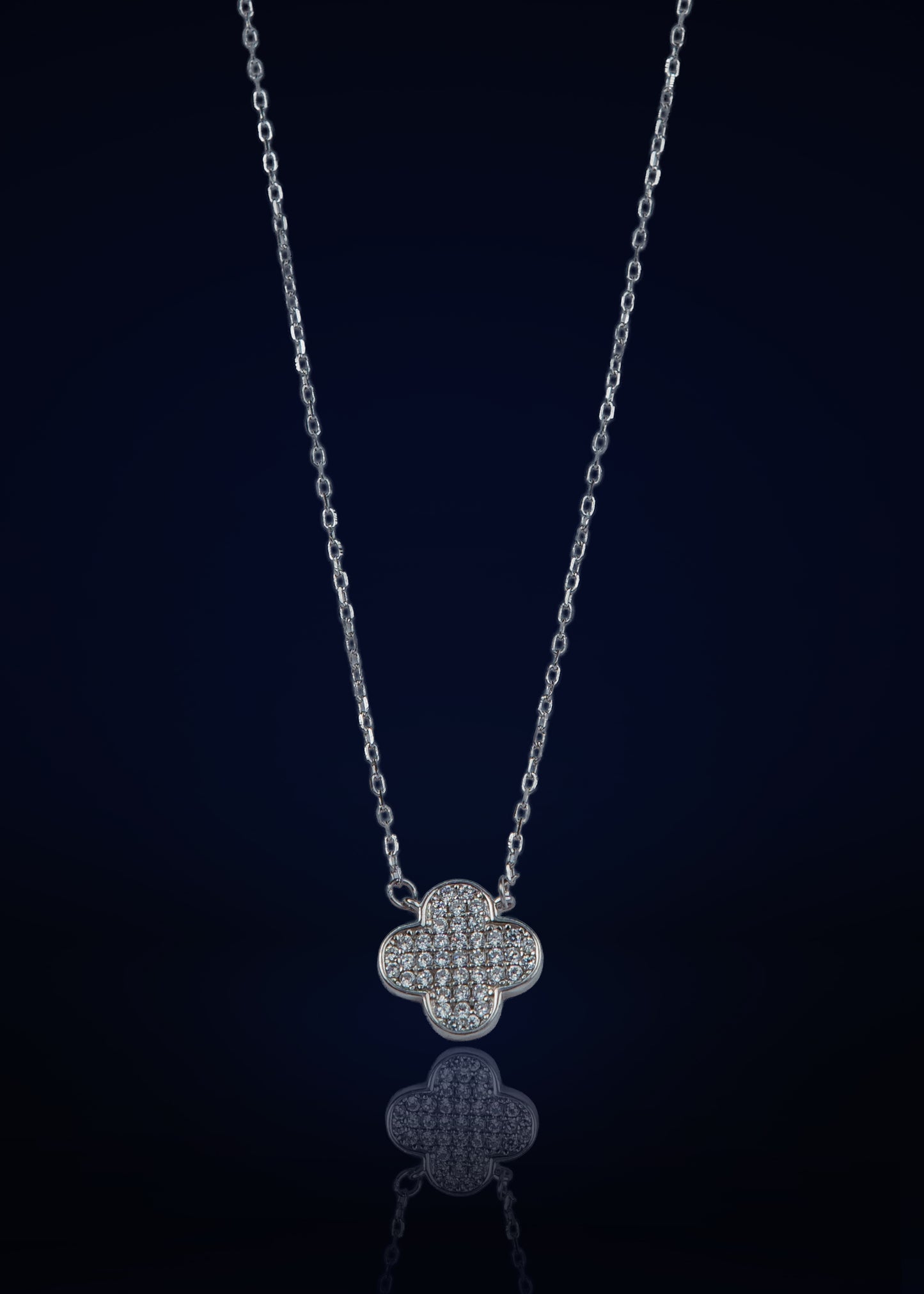 Elegant Silver florel flower Pendant Chain for Women | Premium 925 Silver Necklace