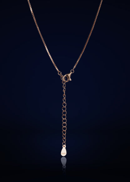 Elegant Silver Butiful Pendant Chain with Sparkling Stones | Lightweight Designer Necklace for Women