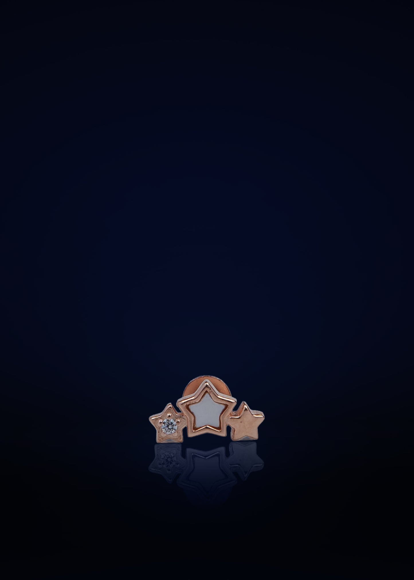 Trendy Silver Star Stud Earrings for Women | Minimalist Crystal & Enamel Design Daily Wear Jewelry